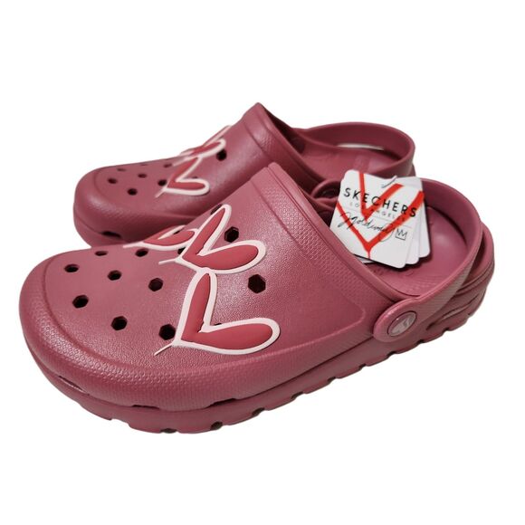 Skechers Arch Fit Footsteps Love Struck Heart Clogs Women's size 8 - Picture 1 of 7